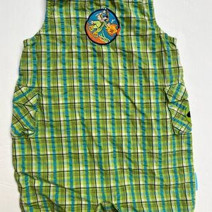 Healthtex Blue and Yellow Plaid Baby Romper